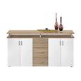 Komoda Lift - bela/hrast, Moderno, leseni material/les (178/90/38cm) - Mömax modern living Komoda Lift - bela/hrast, Moderno, leseni material/les (178/90/38cm) - Mömax modern living