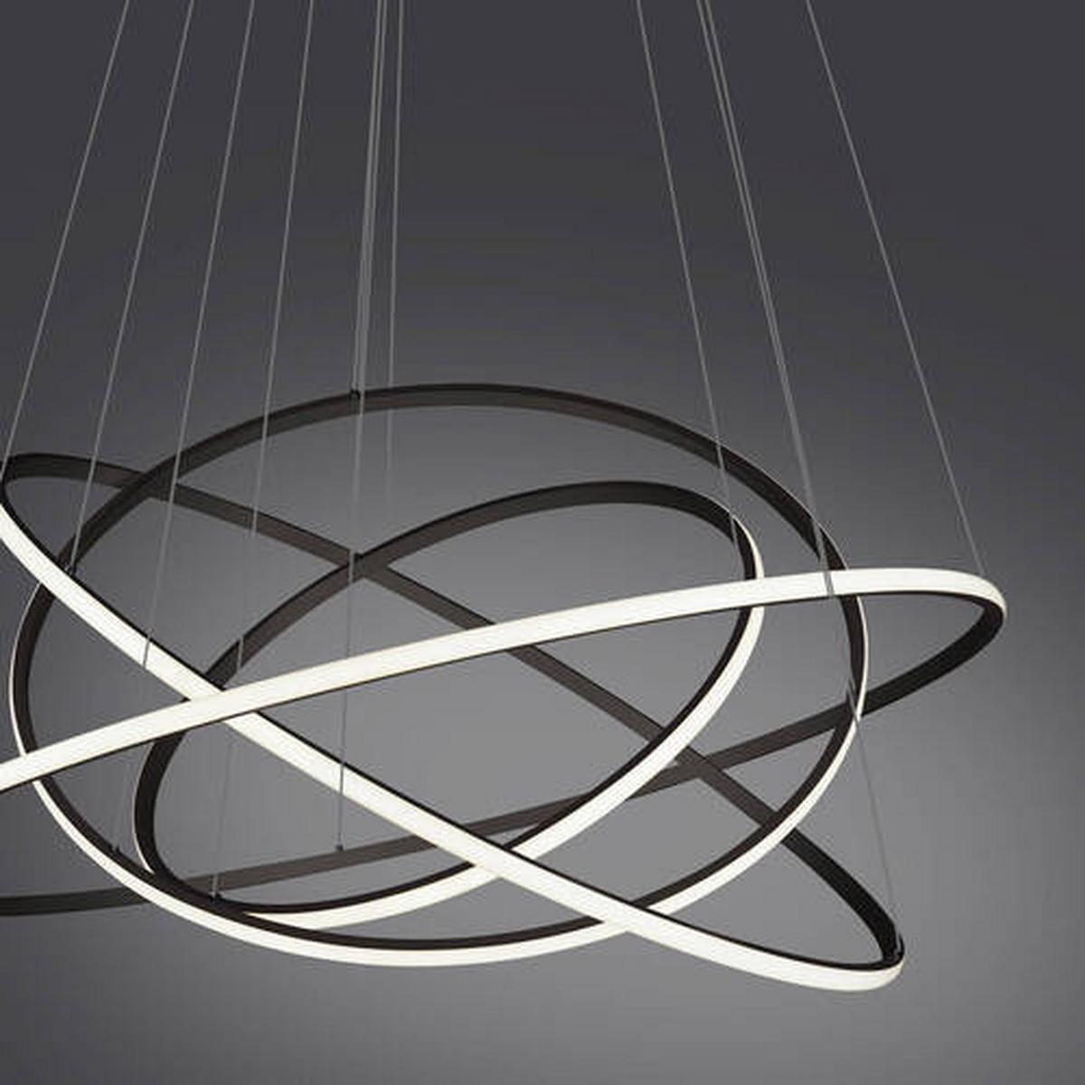 LAMPA ZWIESZANA LED 2124-13 TESSARA - Design, tworzywo sztuczne/metal (109/109/300cm) - Paul Neuhaus