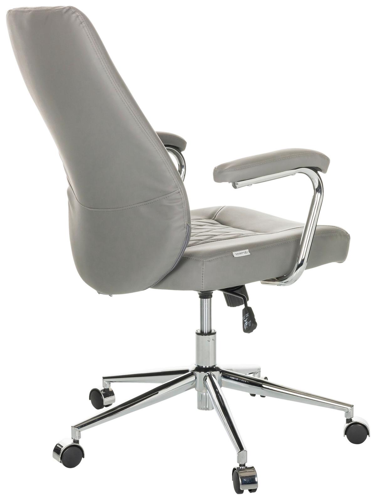 Pisarniški Stol Theo I, Siva - siva, Basics, kovina/umetna masa (68/96-103/68cm) - MID.YOU