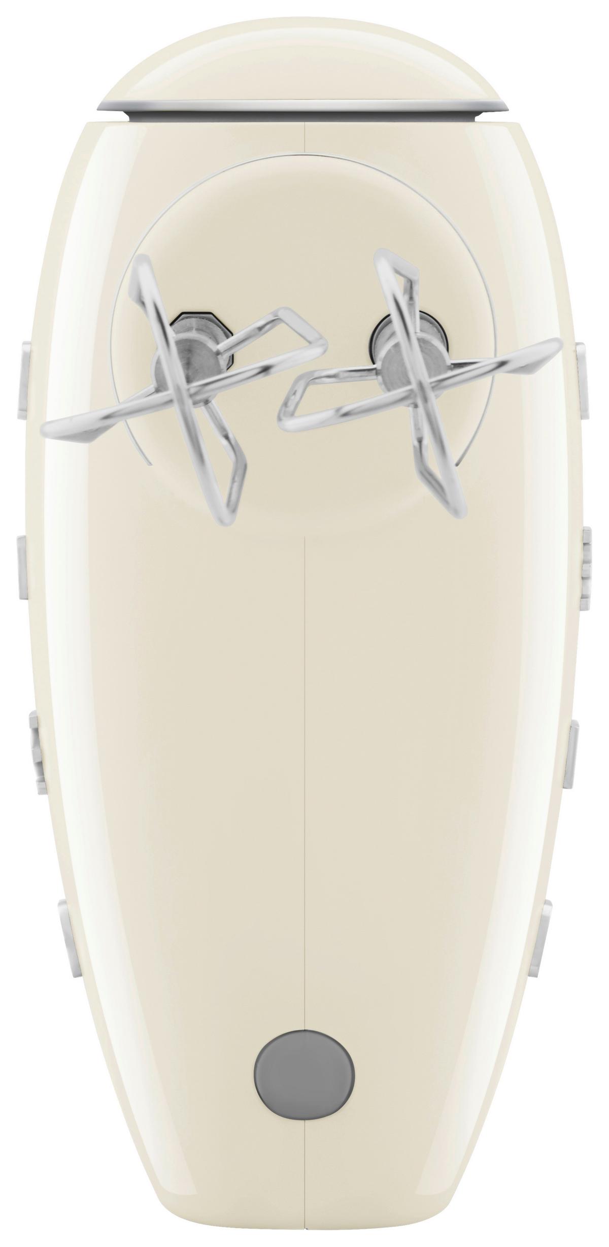 MIKSER RĘCZNY HMF01CREU SMEG - kremowy/kolor chromowy, Basics, tworzywo sztuczne/metal (22/37,8/22,1cm) - SMEG