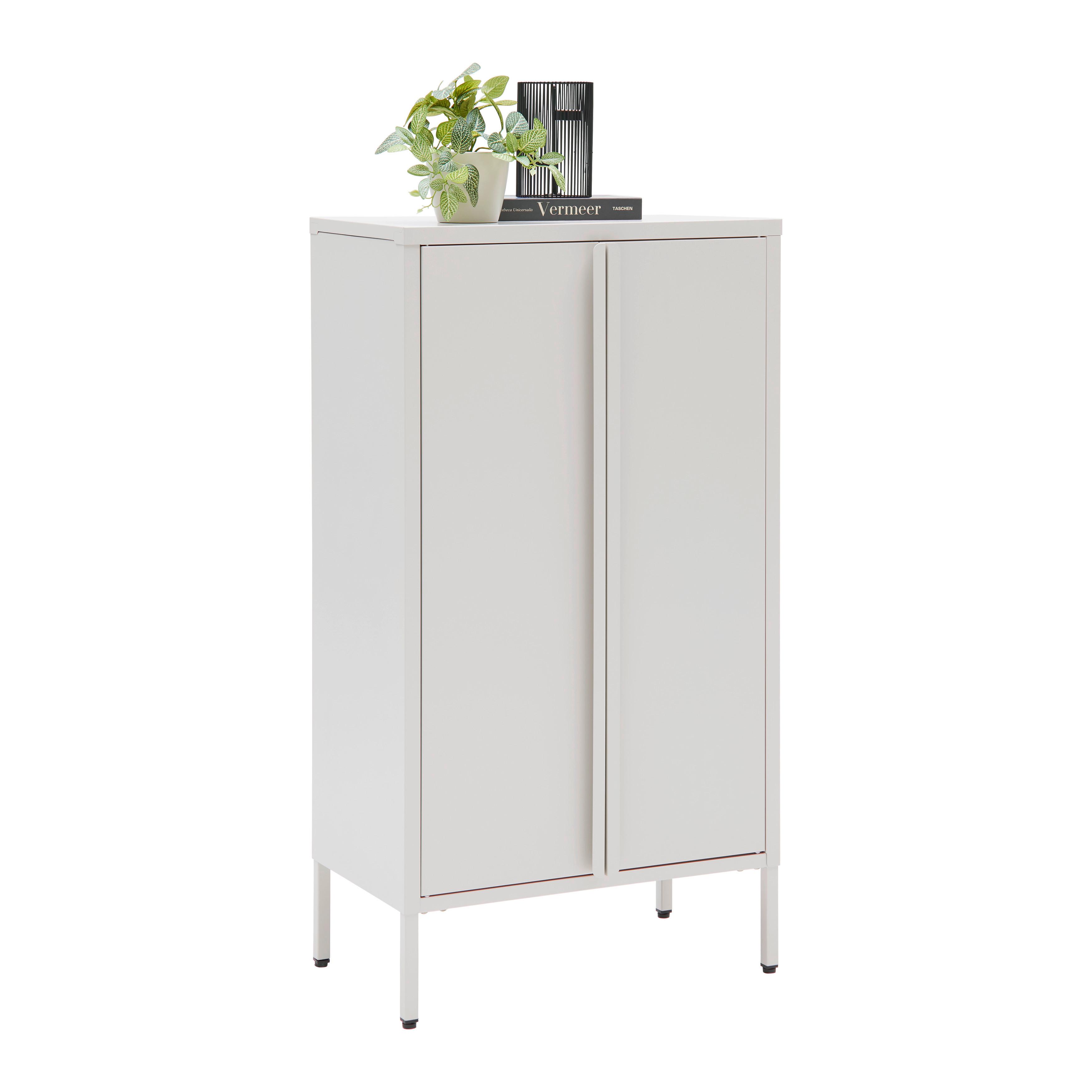 Schrank Floyd Metall Beige - Beige, MODERN, Metall (60/110/35cm) - Mömax