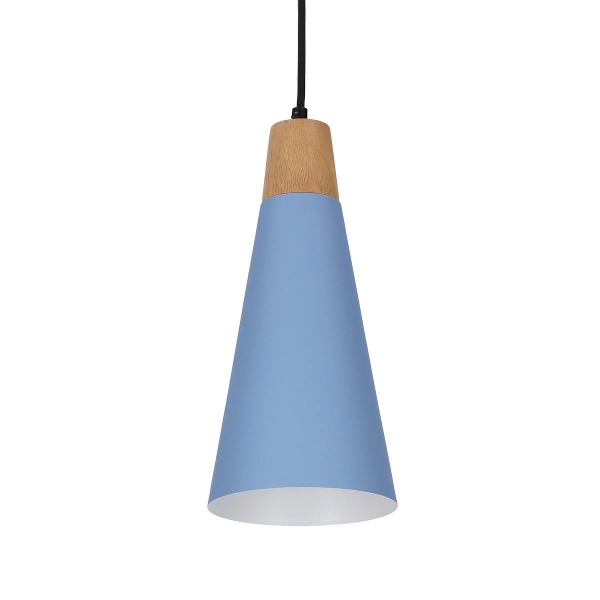 Viseća Svjetiljka Faro - crna/svijetlo plava, Trend, metal (15/15/90cm)