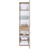 HÖGSKÅP FLORIDA -EXKLUSIV- - kromfärg/ekfärgad, Modern (40/180/35cm) - Premium Living