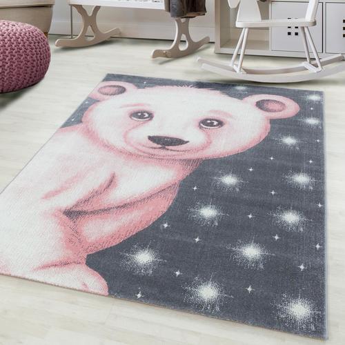 Kinderteppich Bambi Pink ca. 80x150 cm - Pink, Trend, Textil (80/150cm) - Ben'n'jen