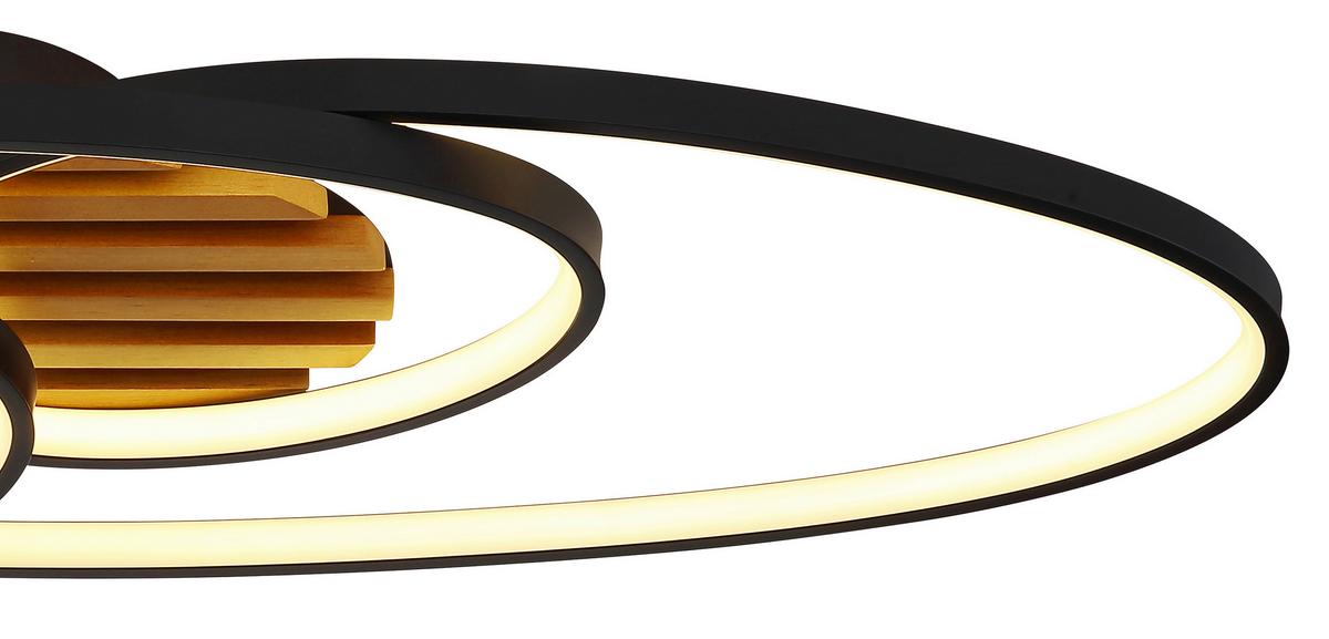 Led Stropna Svjetiljka Tisha - bijela/siva, Design, metal/plastika (85/30/9cm) - Globo