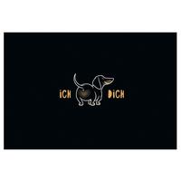 Postkarte Edelschwarz Schwarz/Gold - Basics, Papier (17,5/12cm)