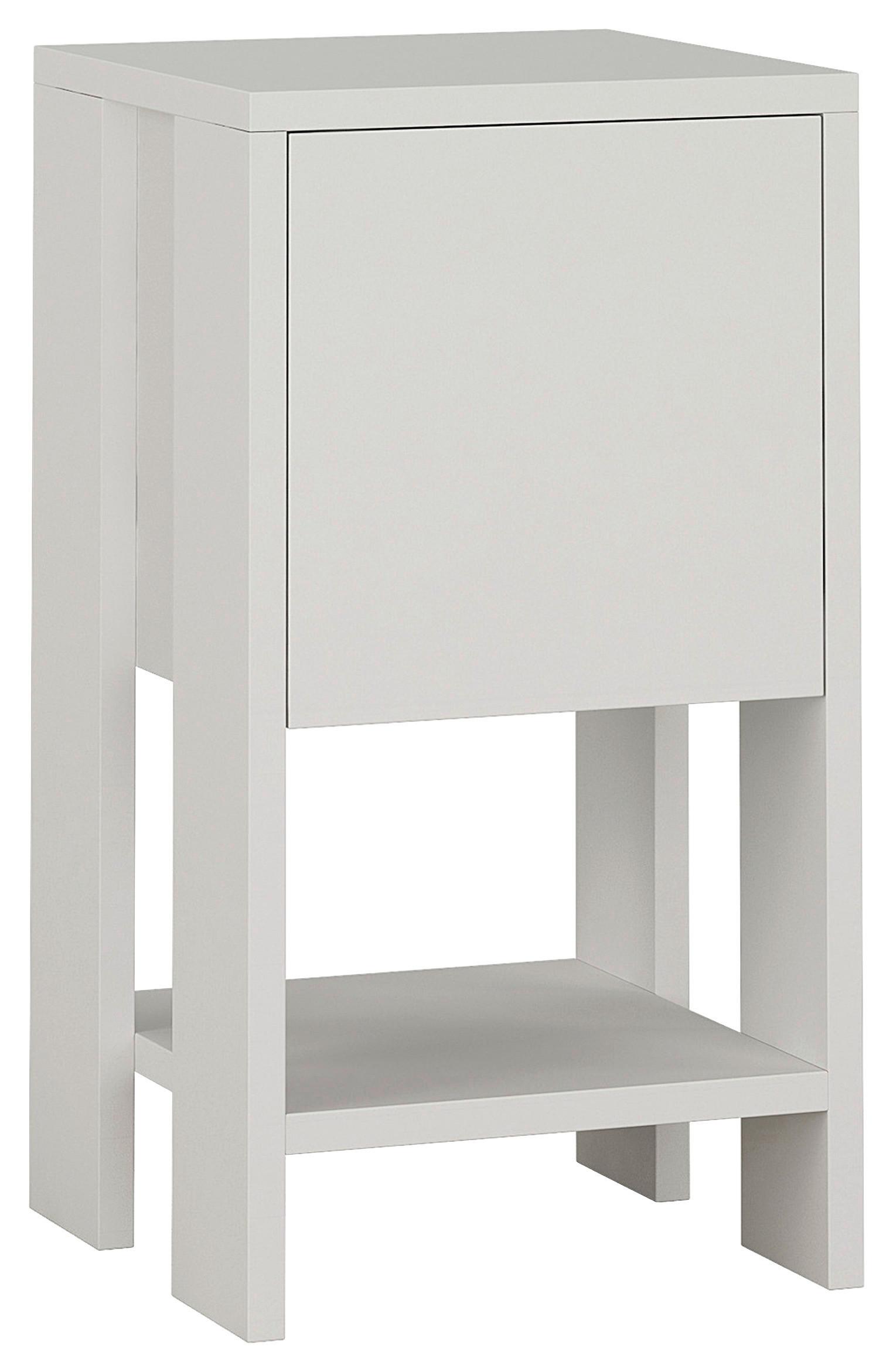 Nočna Omarica Ema - bela, Design, leseni material (30/55/30cm) - Livetastic