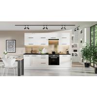 Konyhablokk Kim - fehér, Modern, faalapú anyag (260cm)