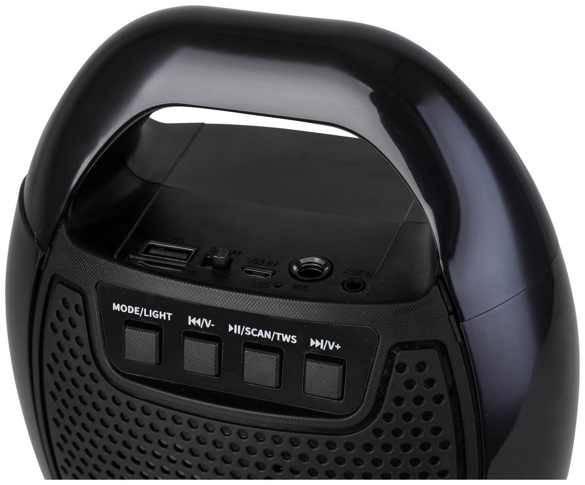 Rádió Levin - fekete/többszínű, Modern, műanyag (16,5/9,5/21cm) - Premium Living