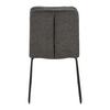 STOL KONA - mörkgrå/svart, Modern, metall/textil (48/90/65cm) - Bessagi Home