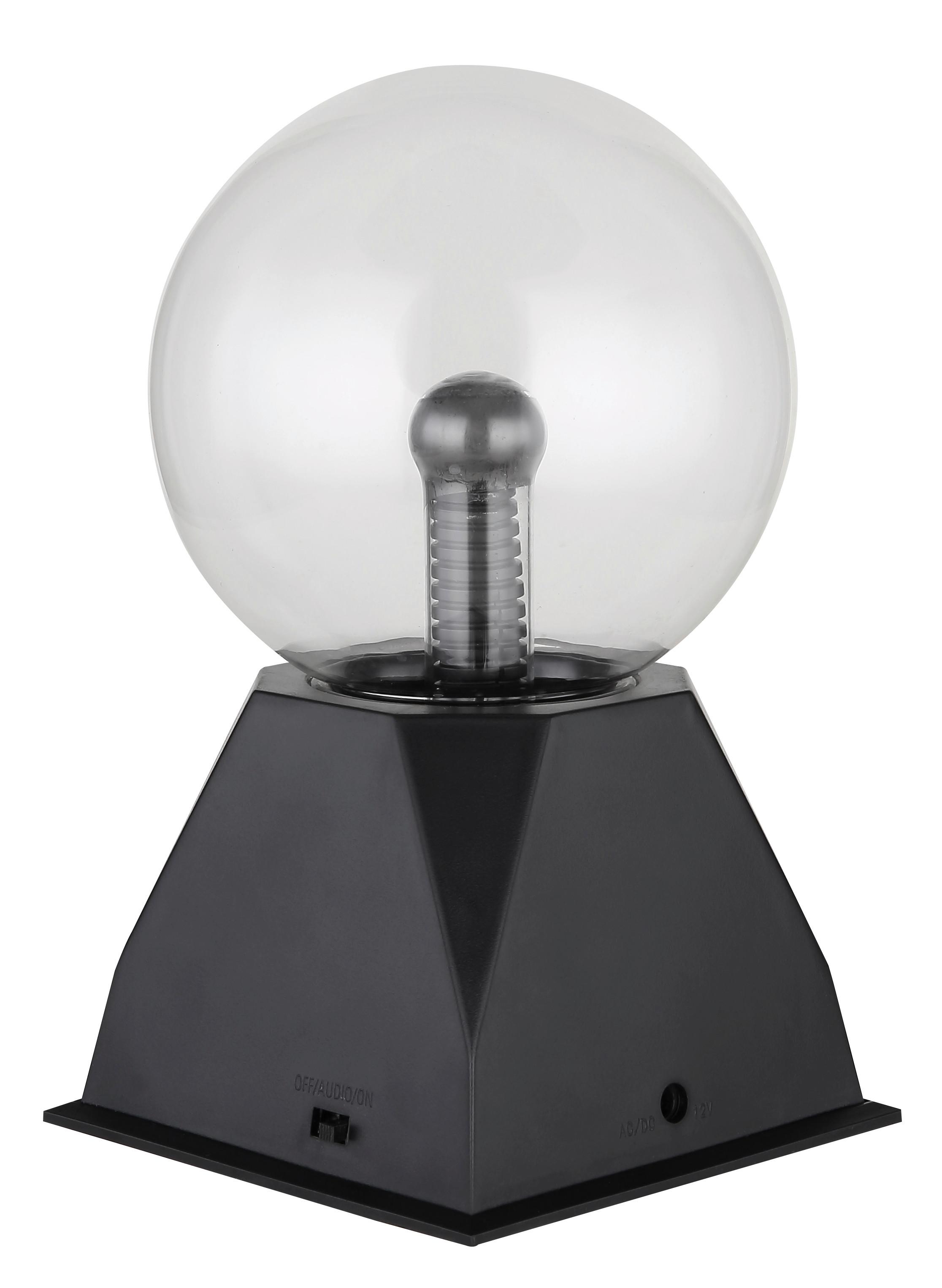Plasma Asztali Lámpa Plasma - fekete/átlátszó, Basics, műanyag (12,7/20,5cm) - Globo