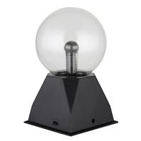 Tischleuchte Plasma Schwarz max. 3,6 Watt - Klar/Schwarz, Basics, Kunststoff (12,7/20,5cm) - Globo