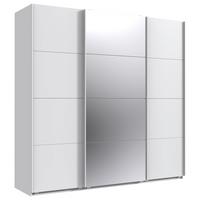 Ormar S Kliznim Vratima Norderstedt - bijela, Moderno, staklo/drvni materijal (225/236/64cm) - Modern Living