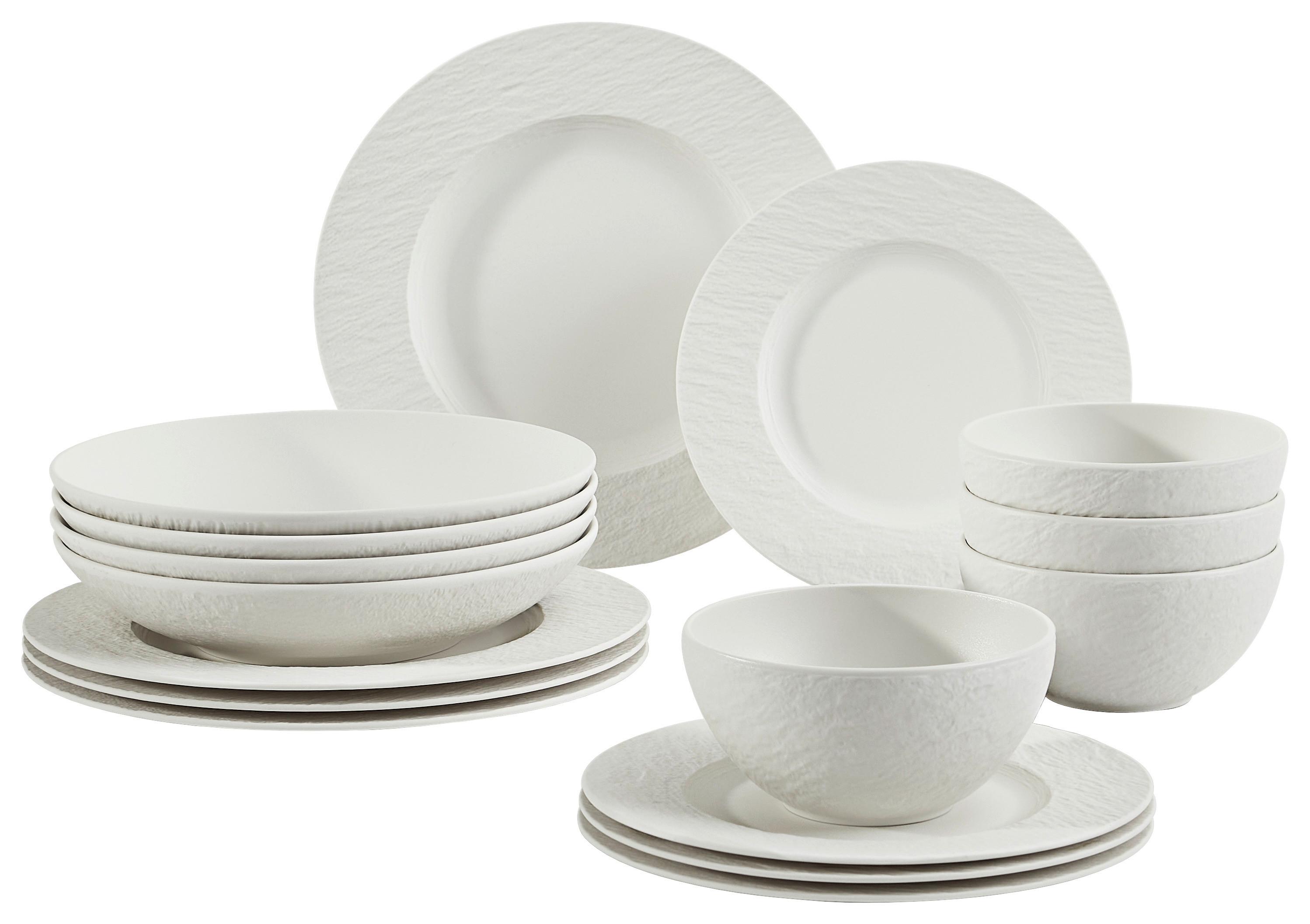 SERWIS OBIADOWO-ŚNIADANIOWY MANUFACTURE VILLEROY & BOCH - biały, Konventionell, ceramika - Villeroy & Boch