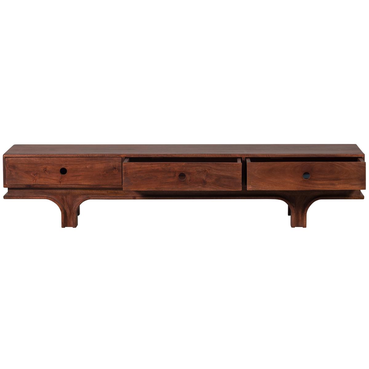 Lowboard Staes Walnussfarben B: 180cm - Walnussfarben, Design, Holz (180/37/45cm) - Livetastic