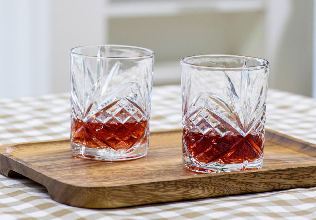 Set Kozarcev Whiskey, 4 Kos - prosojno, Basics, steklo (8.2/9.8cm) - Echtwerk
