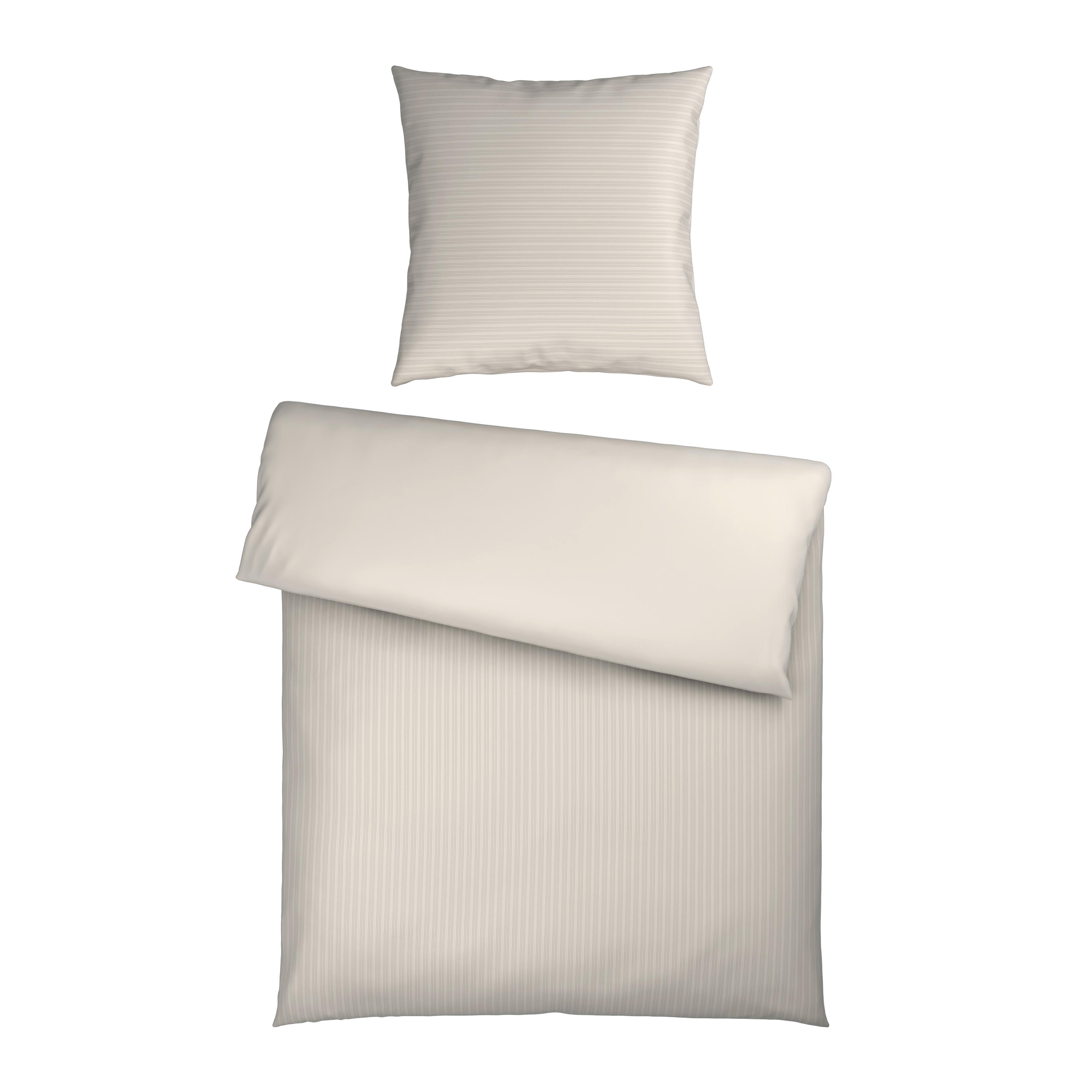 Bettwäsche Crinkle Beige ca. 135x200cm - Beige, Textil (135/200cm) - Mömax