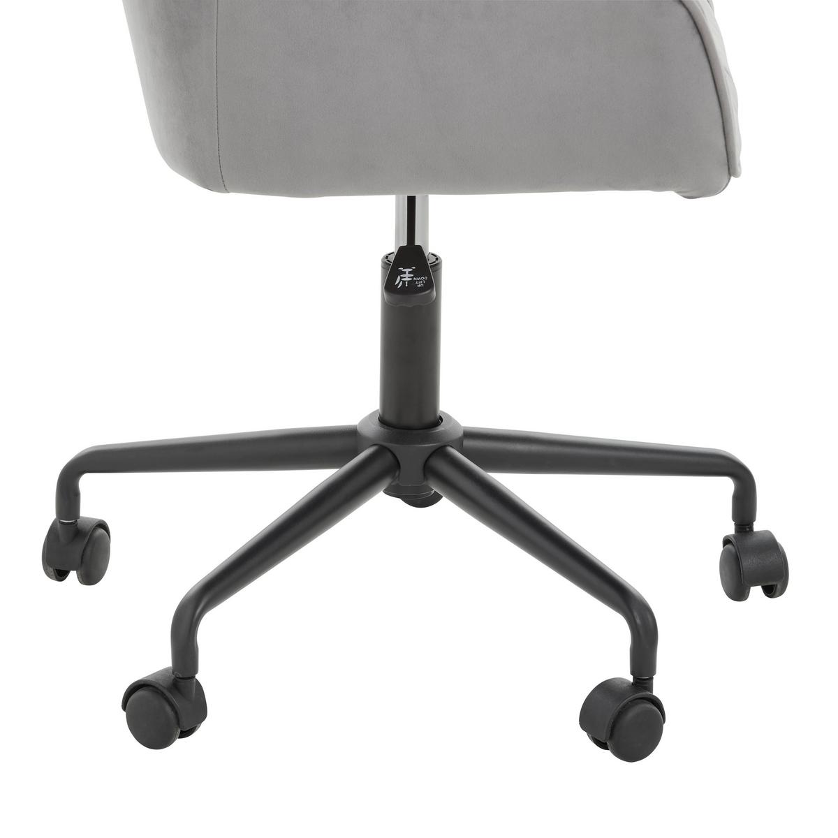 KRZESŁO OBROTOWE BROOKE - czarny/ciemnoszary, Trend, tworzywo sztuczne/metal (59/92/58,5cm) - Carryhome