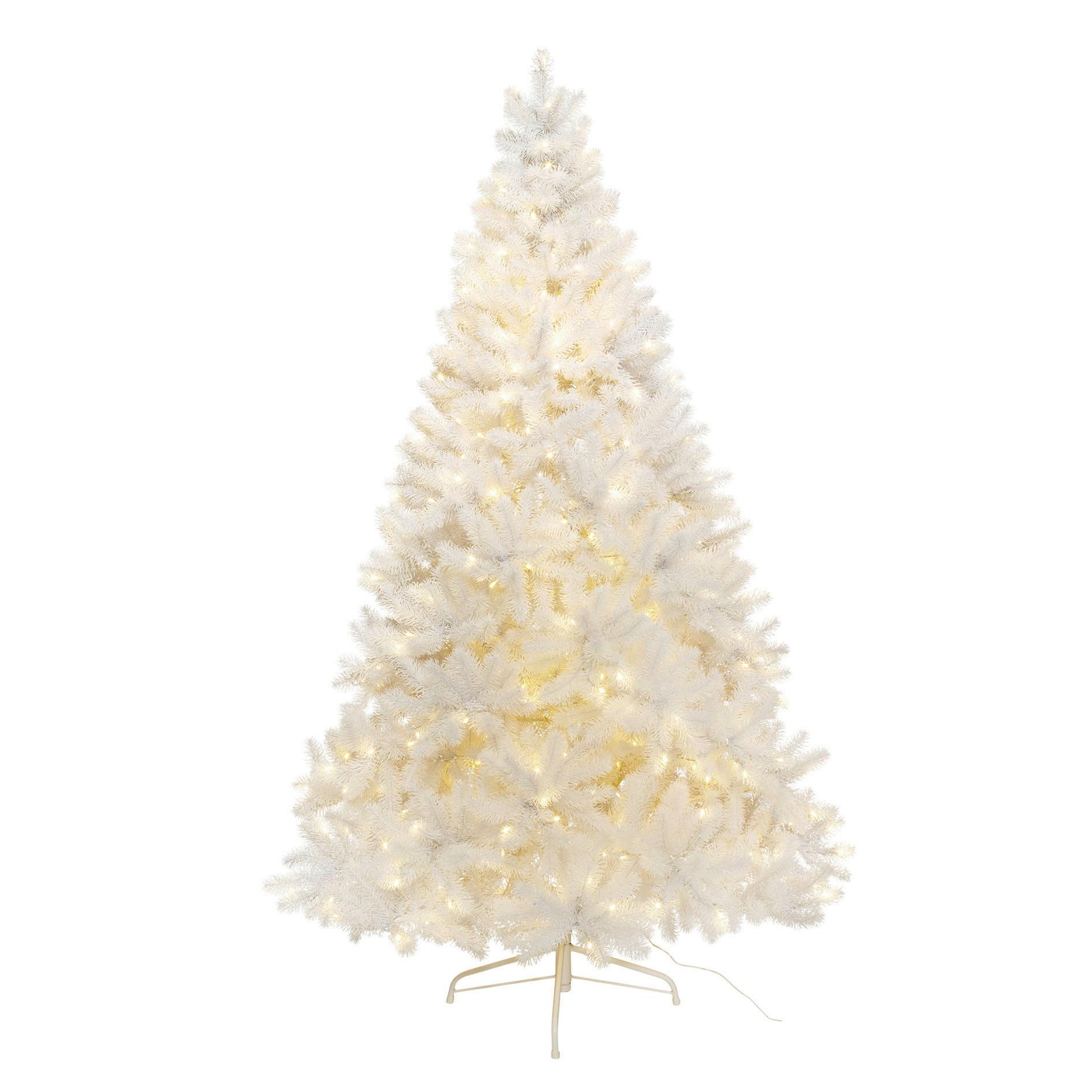 Weihnachtsbaum Louisa ca. 210cm - Weiß, Trend, Kunststoff/Metall (210cm) - X-Mas