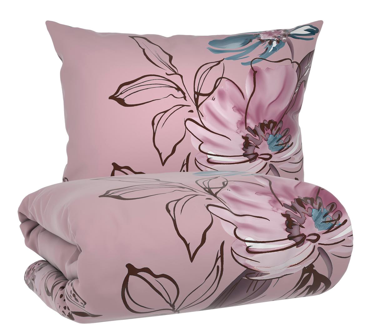 Bettwäscheset Toulon Mauve ca. 160x210cm - Mauve, Modern, Textil (160/210cm) - Mömax