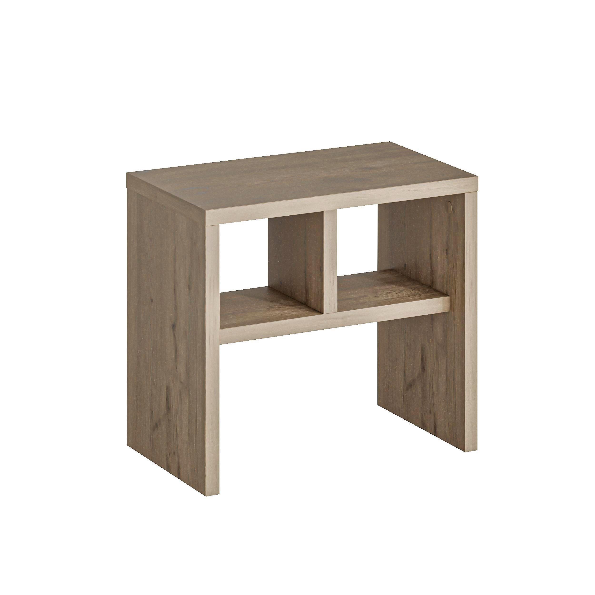 Beistelltisch Komoti ca. 50x45x30 cm Sonoma Eiche - Sonoma Eiche, Design, Holzwerkstoff (50/45/29.5cm) - Livetastic