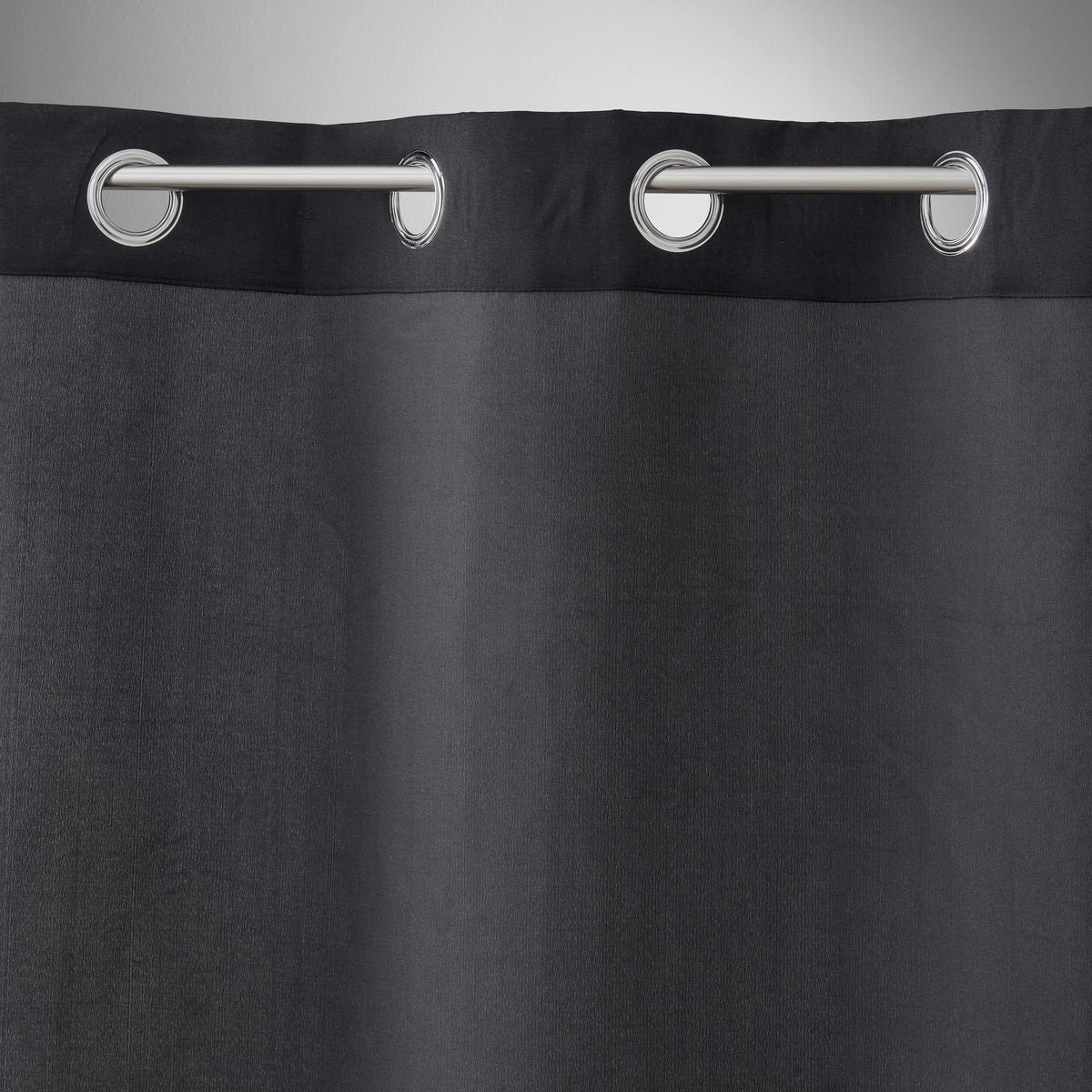 Ösenschal Abby in Schwarz ca. 140x235cm - Schwarz, KONVENTIONELL, Textil (140/235cm) - Modern Living