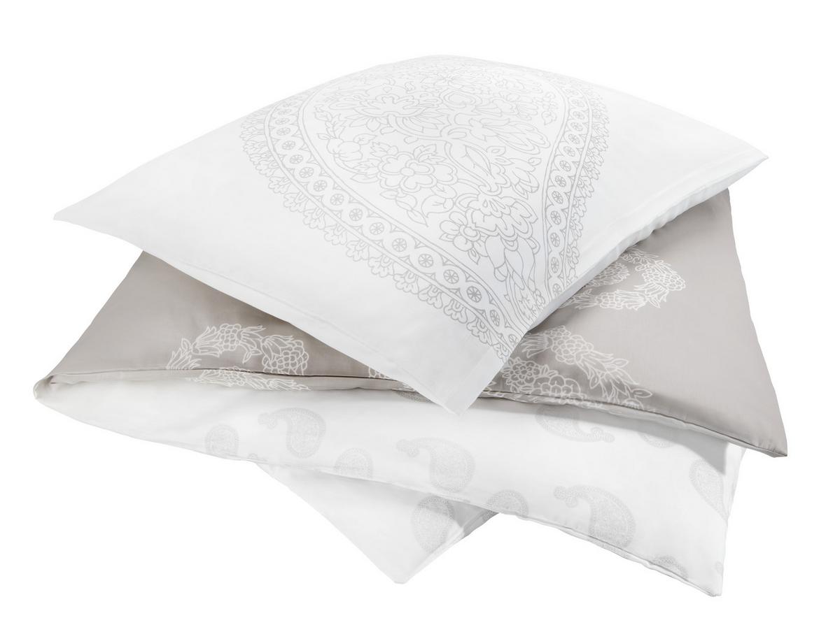 Bettwäsche Paisley ca. 135x200cm - Taupe/Weiß, LIFESTYLE, Textil (135/200cm) - Premium Living