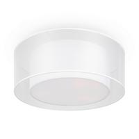 Deckenleuchte Bergamo Weiß max. 60 Watt - Transparent/Weiß, Trend, Kunststoff/Textil (52/18cm) - MAYTONI