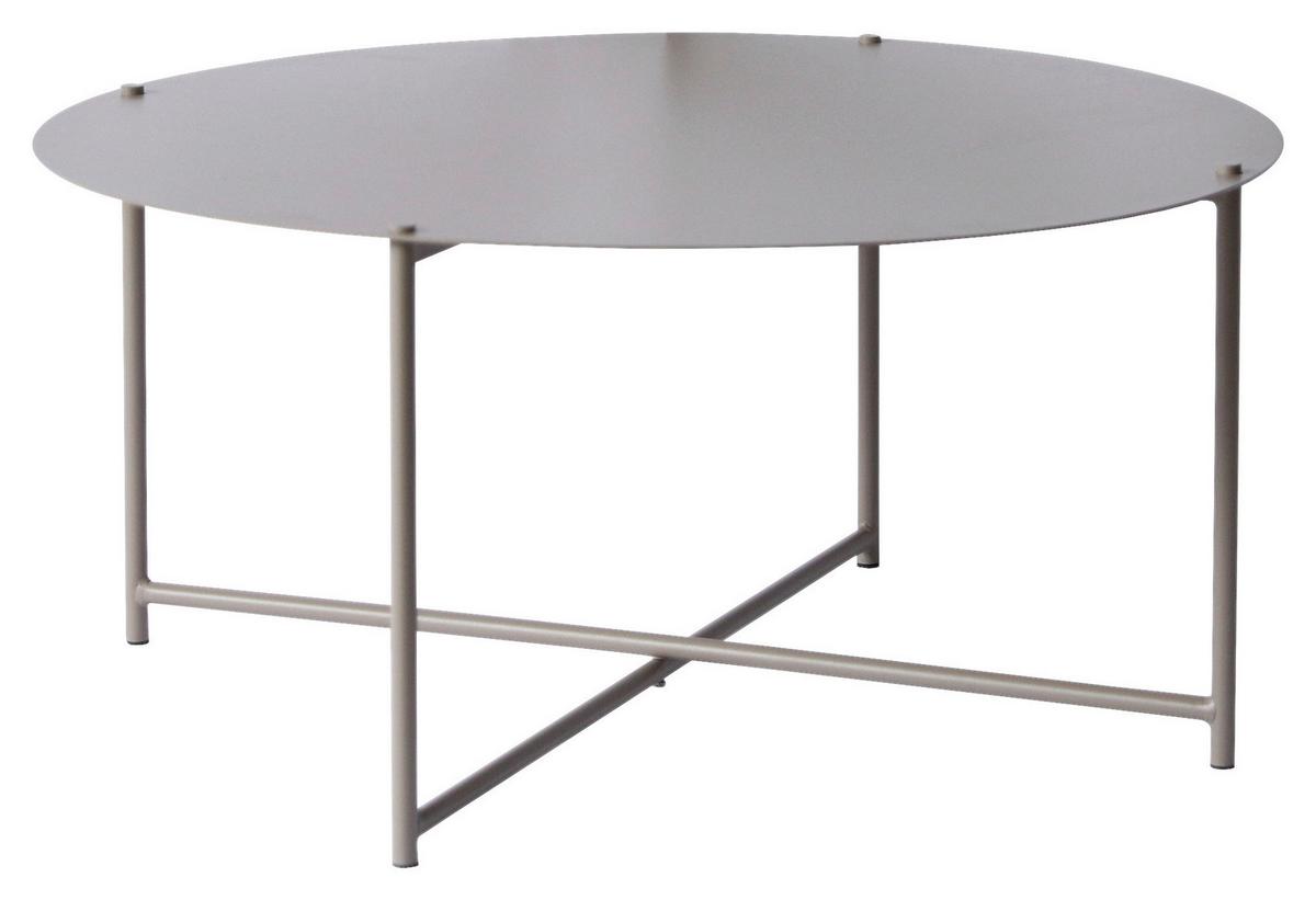 STOLIK KAWOWY BARRY -EXKLUSIV- - antracytowy/taupe, Design, metal (83/83/40cm) - Xora