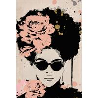 Vászonkép Desteny - bézs/világos rózsaszín, Basics, faalapú anyag (100/150/3.00cm) - Modern Living