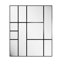 Dekospiegel Jupiter Schwarz ca. 175x210cm - Schwarz, Basics, Glas/Holz (175/210/2.5cm)