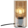 BORDSLAMPA AMBER - bärnstensfärgad/svart, Modern, glas/plast (10/10/20cm) - Mömax