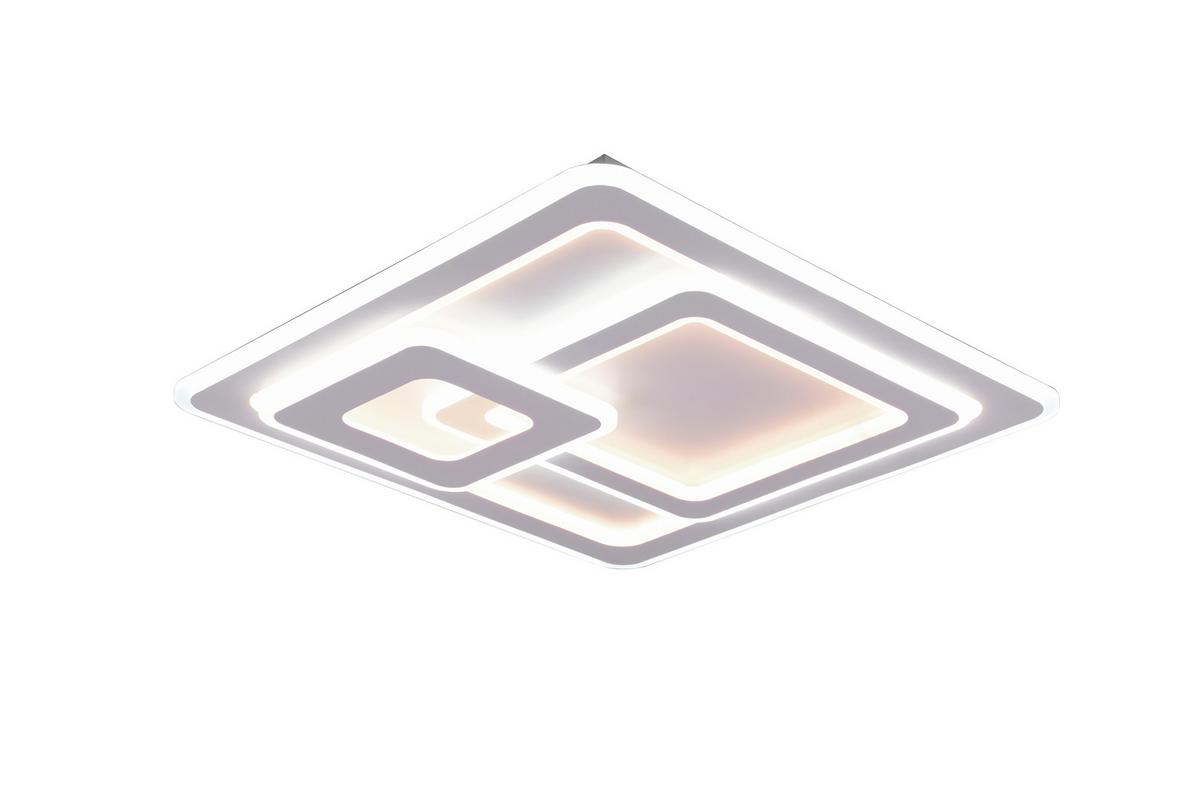 LED-Deckenleuchte Mita in Weiß max. 76 Watt - Weiß, Design, Metall (51,5/7/51,5cm) - Trio Leuchten