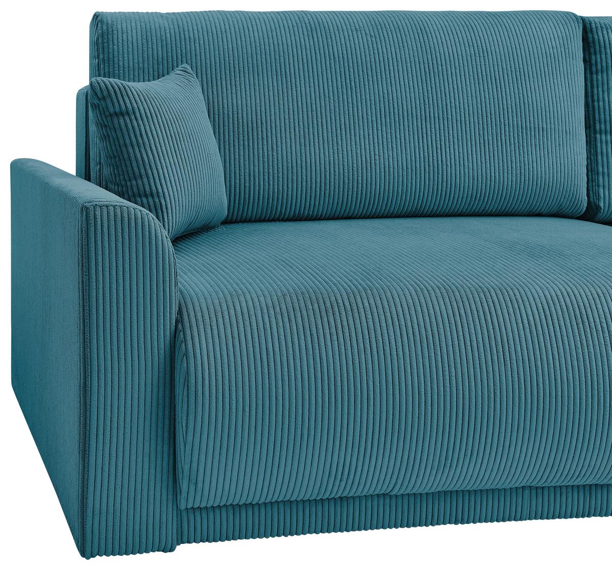 Coltar KIM - turcoaz, Modern, lemn/textil (233/160cm) - Modern Living