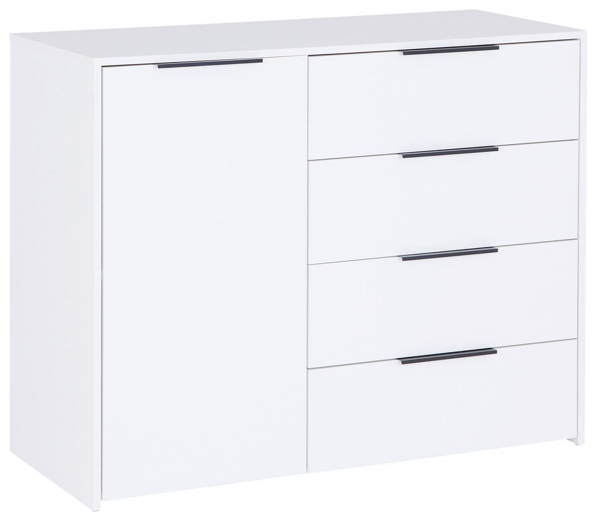 Comodă ALAN 3 - alb, Modern, material pe bază de lemn (114,5/93,4/50cm) - Modern Living