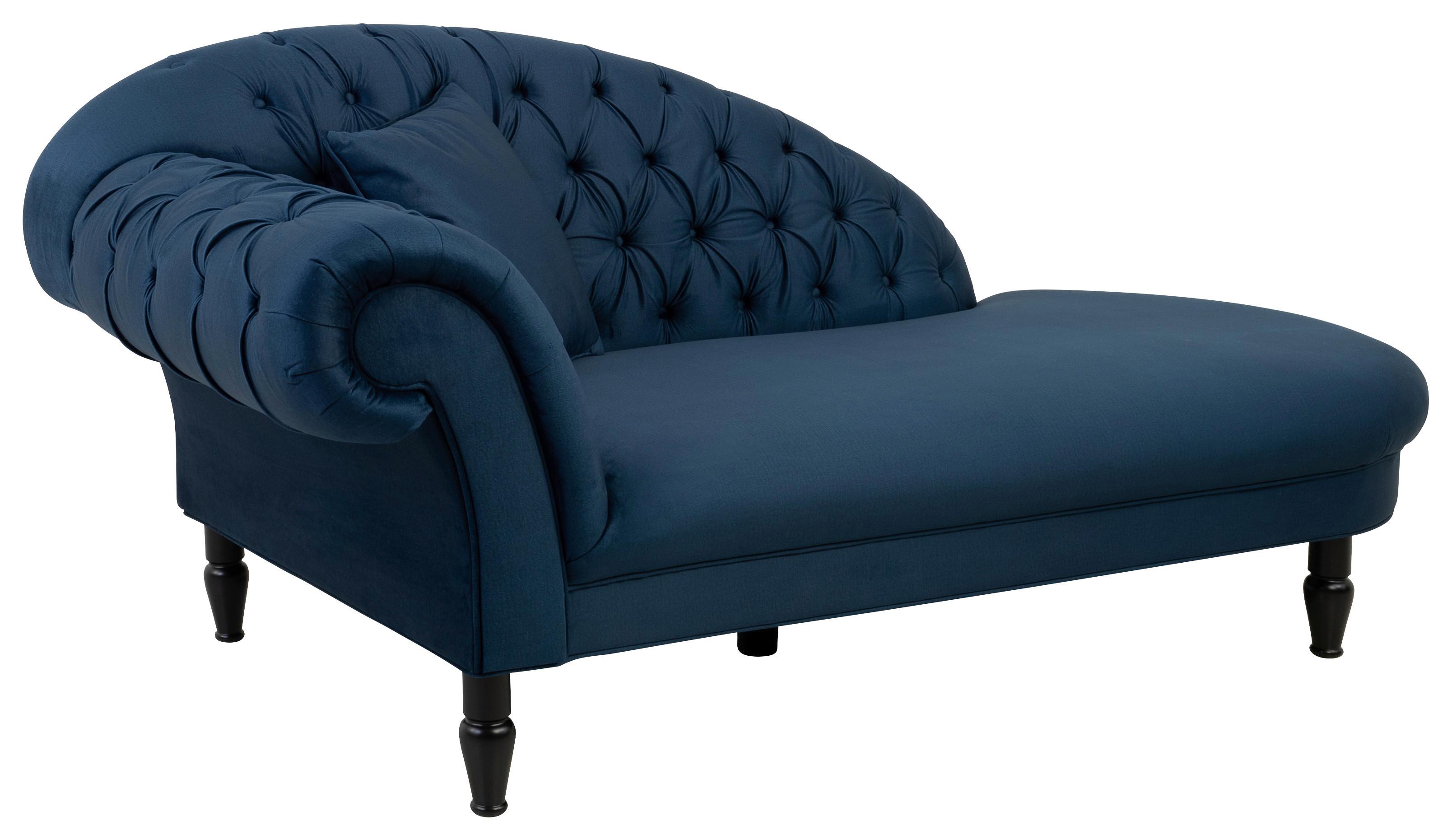 Damski Ležaj Cupido - tamno plava/crna, Design, tekstil/drvo (216/91/103cm) - Mömax