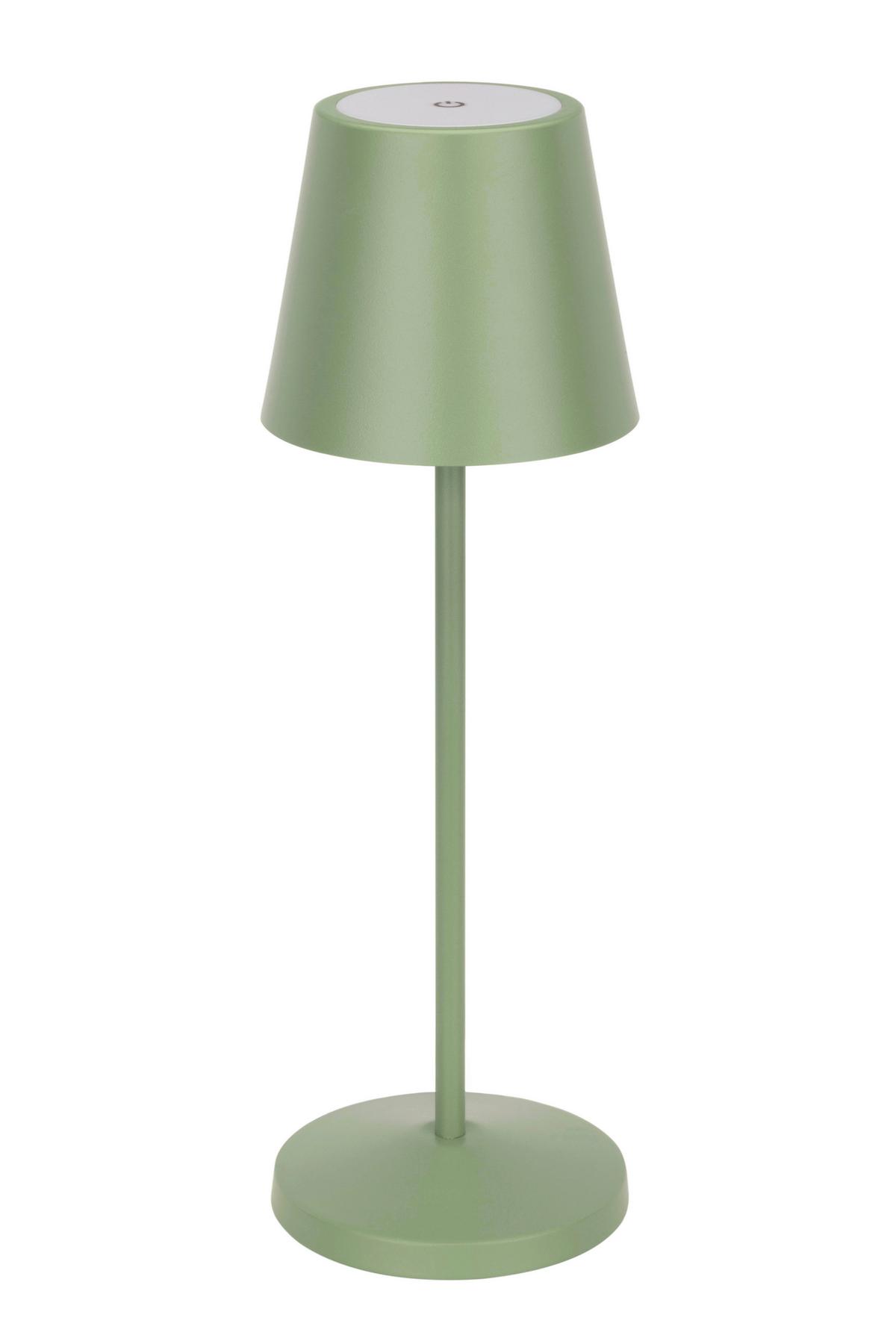 LAMPA STOŁOWA Z AKUMULATOREM DENVER *SBN* - zielony, Trend, metal (11/35cm) - Novel