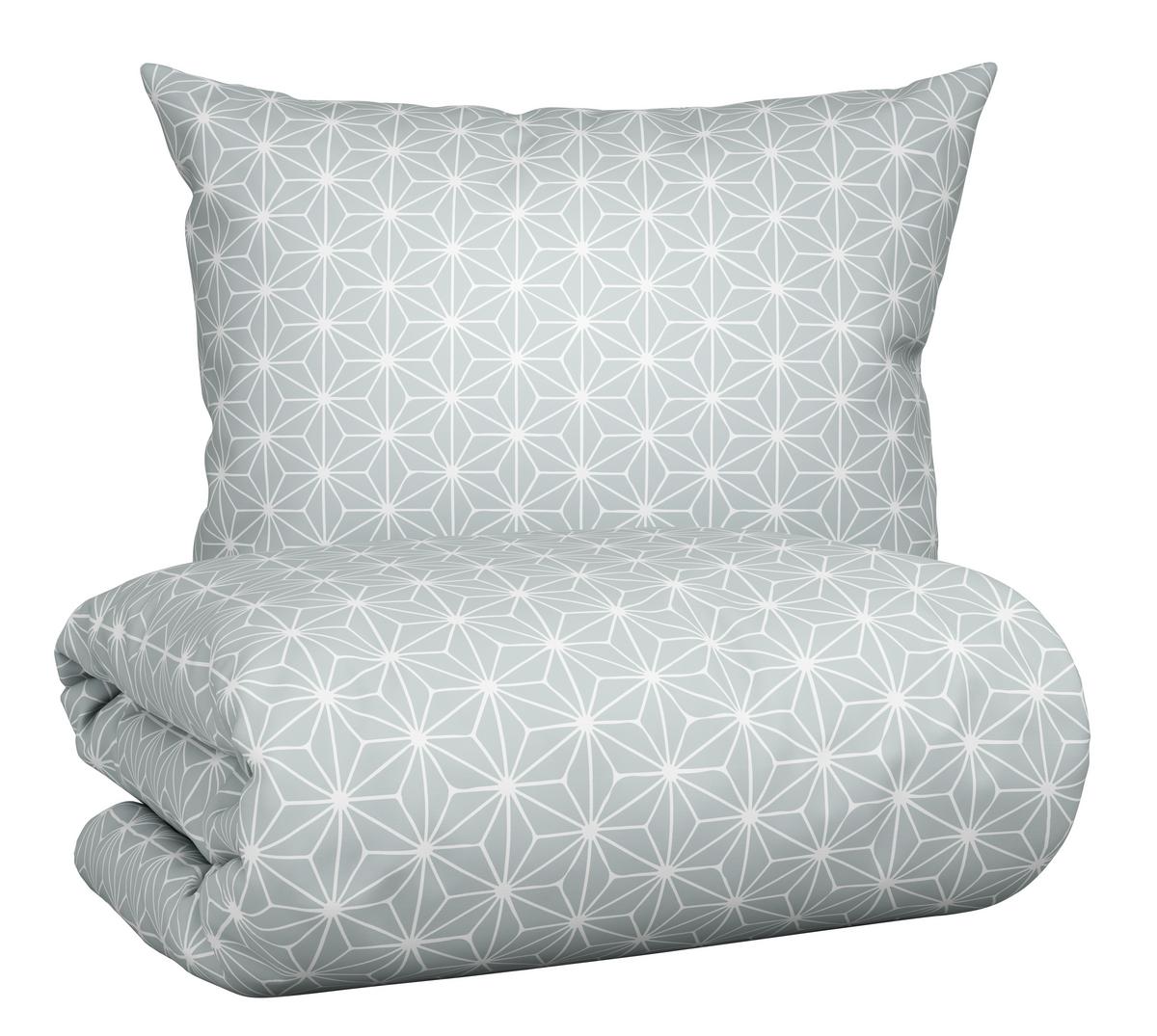 Bettwäsche Emma in Hellgrün ca. 135x200cm - Jadegrün, KONVENTIONELL, Textil (135/200cm) - Modern Living