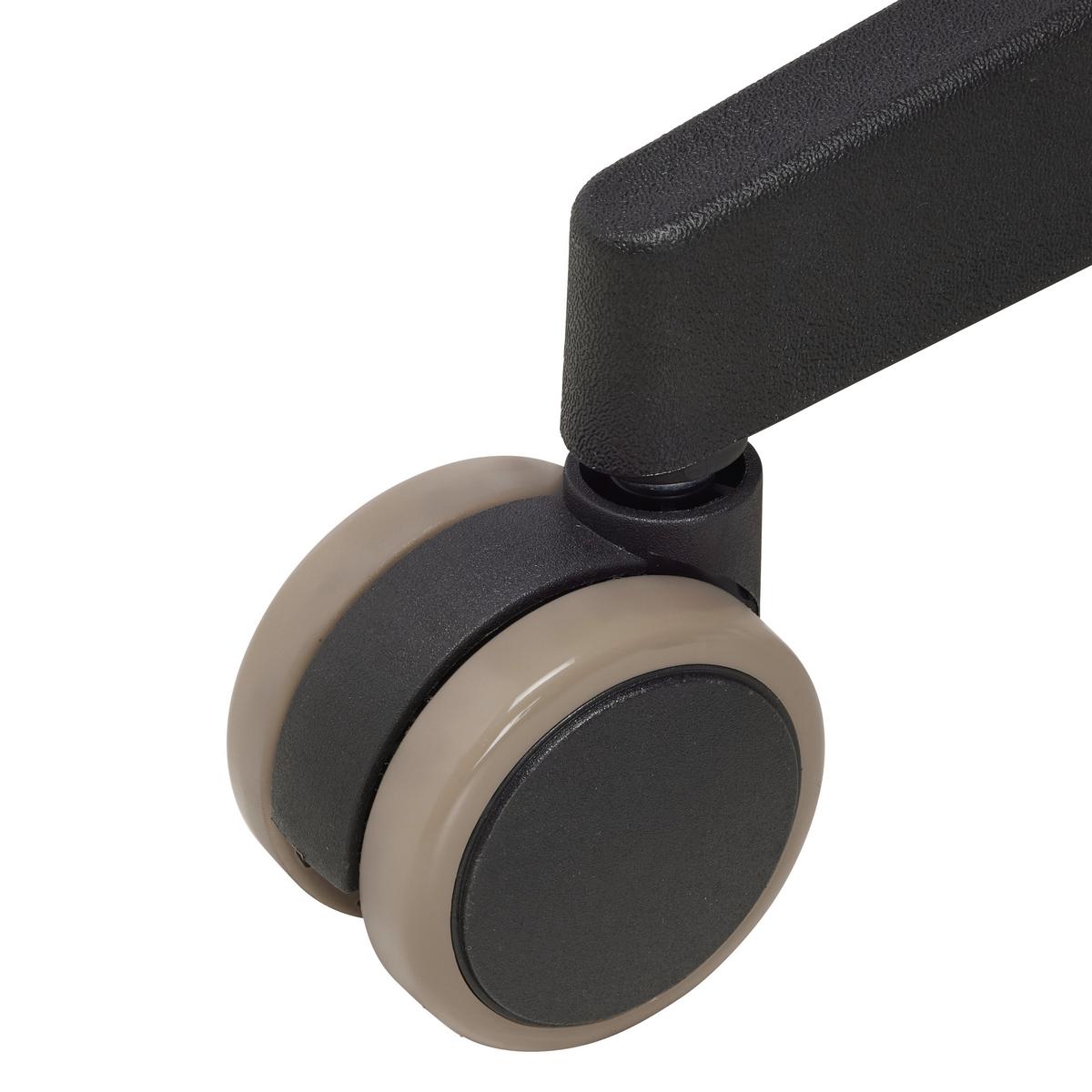 Chefsessel Boss Grau/Schwarz - Schwarz/Grau, MODERN, Kunststoff/Textil (64/142/64cm) - Mömax