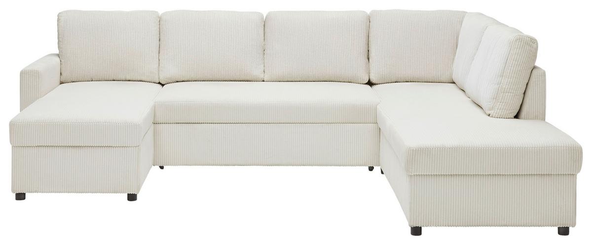 Sarokkanapé Martina - bézs, Modern, faalapú anyag/textil (276/89/204cm) - Mömax