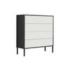 Kommode Mailand Typ 3 Anthrazit/Weiß - Anthrazit/Weiß, MODERN, Holzwerkstoff/Metall (79/86/33cm) - MID.YOU