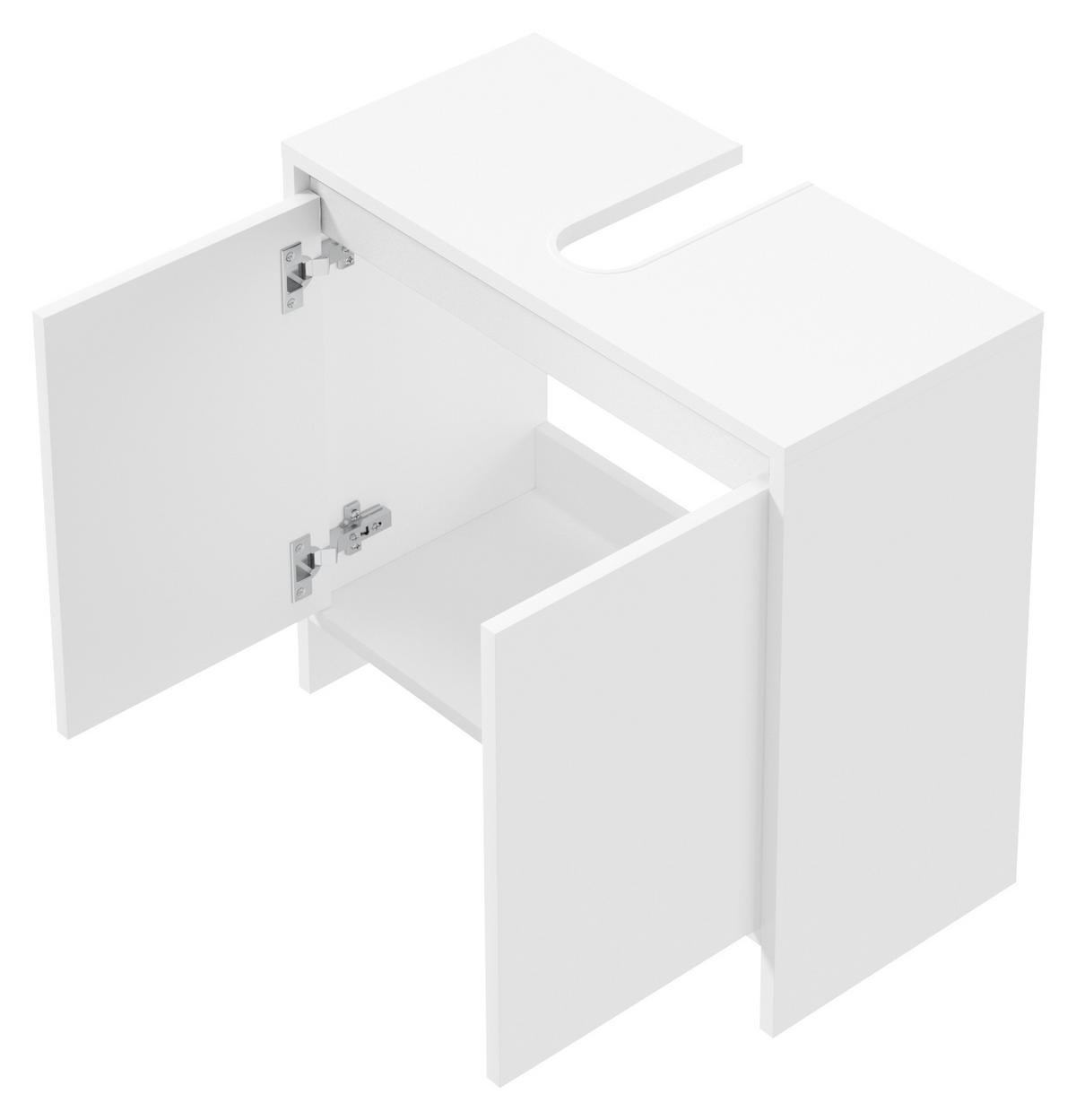 SZAFKA POD UMYWALKĘ SLITO - antracytowy/biały, Basics, materiał drewnopochodny (60/55/28cm) - MID.YOU