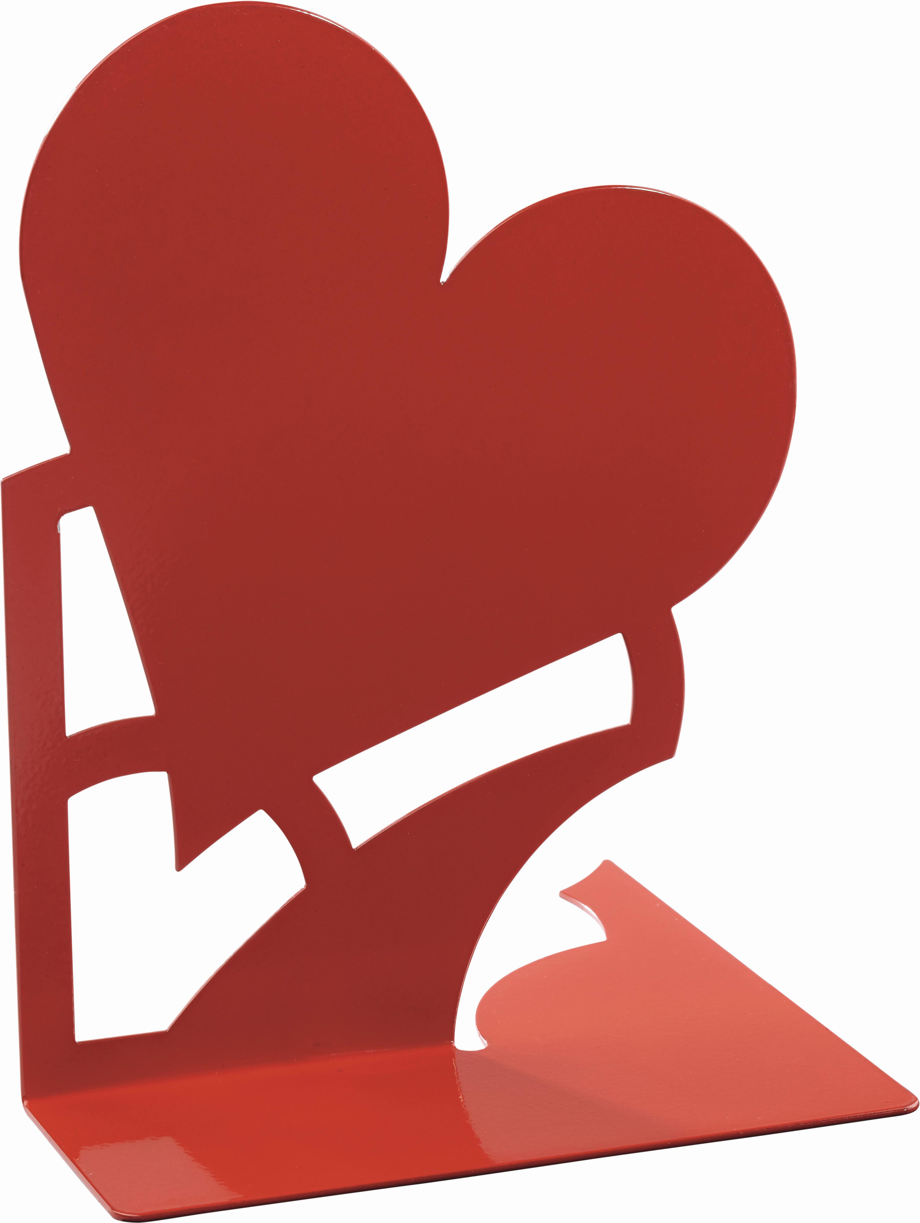 Buchstütze aus Metall in Rot - Rot, Metall (14,6/19/14,5cm) - Mömax