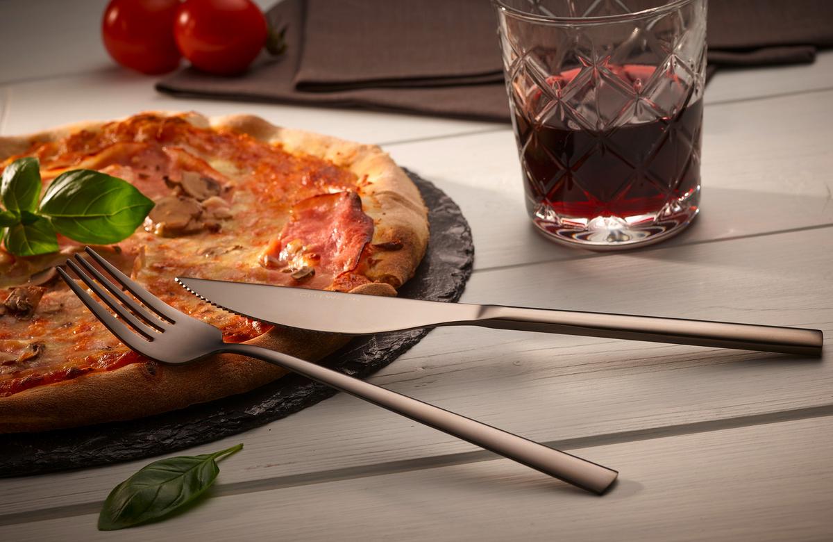 Pribor Za Pico Pizza, Črna, 4-Delni - črna, Basics, kovina - Echtwerk
