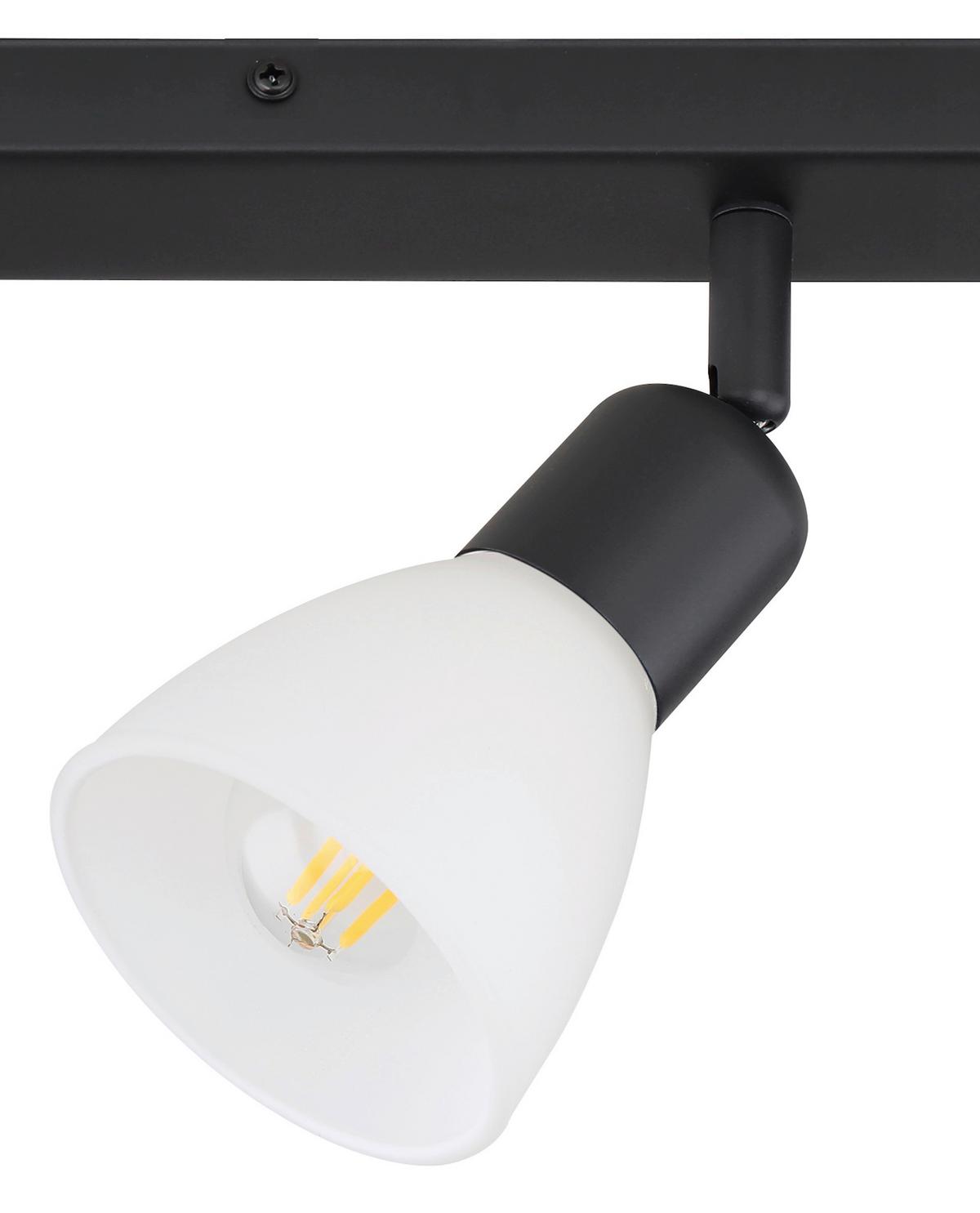 Strahler Lp-877/3w Bk Malta - Schwarz, Konventionell, Glas (65/9,5/4cm)