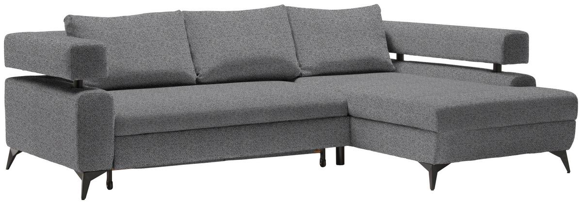 Coltar ROSALIE - gri închis, Konventionell, textil (265/184cm) - Modern Living