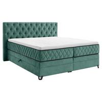 Boxspring Krevet Carmen - tirkizna, Konvencionalno, drvni materijal/drvo (180/200cm) - Modern Living