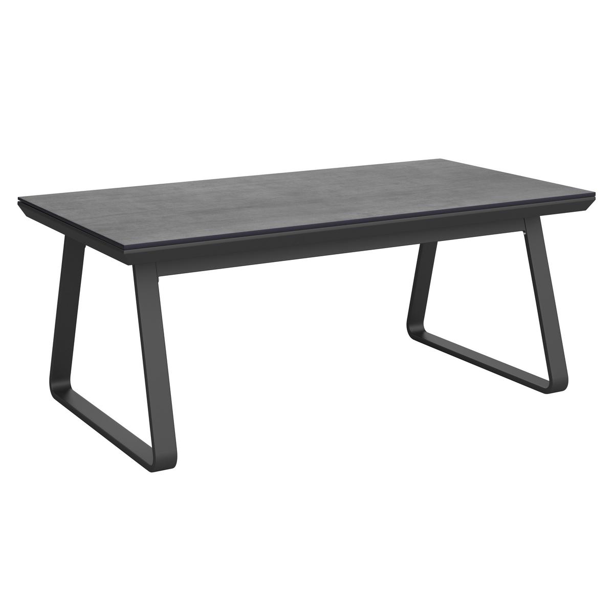 Dining-Loungeset Emmy Dunkelgr Metall/Outdoorstoff - Dunkelgrau/Anthrazit, MODERN, Kunststoff/Textil (318/71/78cm) - Bessagi Garden