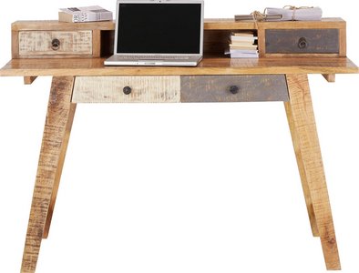 Design Schreibtisch Oak Desk 120cm Eiche Vintage Metallgestell Schwarz Riess Ambiente De Design Schreibtisch Schreibtisch Schmal Schreibtischideen