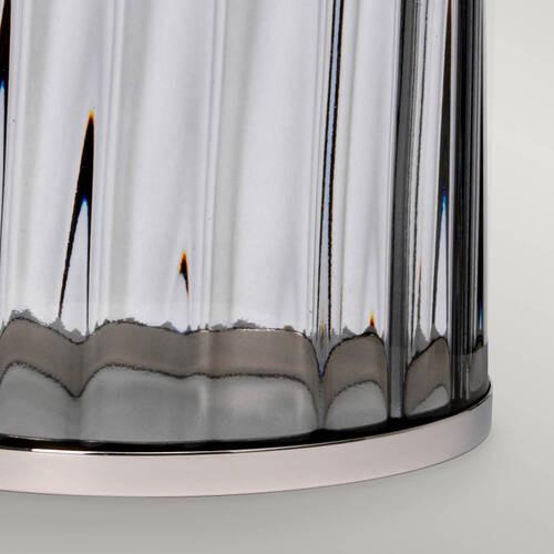 Stolna Svjetiljka Qn-Reno-Smoke-Pn - siva/boje nikla, Design, staklo/metal (35.5/60.4cm) - Elstead Lighting